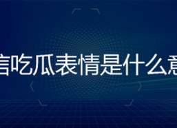 微信上吃瓜表情是什么意思,网络社交中的趣味解读